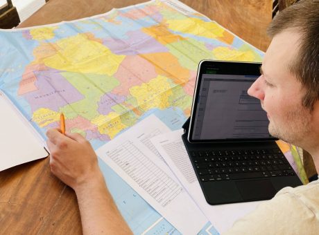 Planung der Route für den T5.Adventure